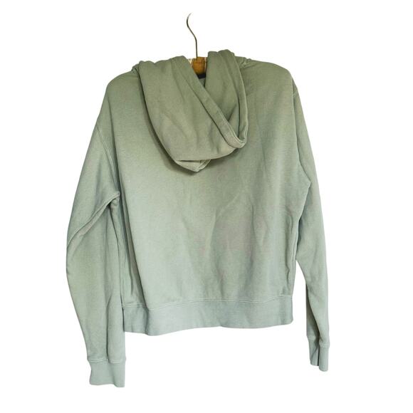 Brandy Melville Full Zip Hoodie Sweatshirt Large Sage Green Cozy Grunge - Picture 3 of 10